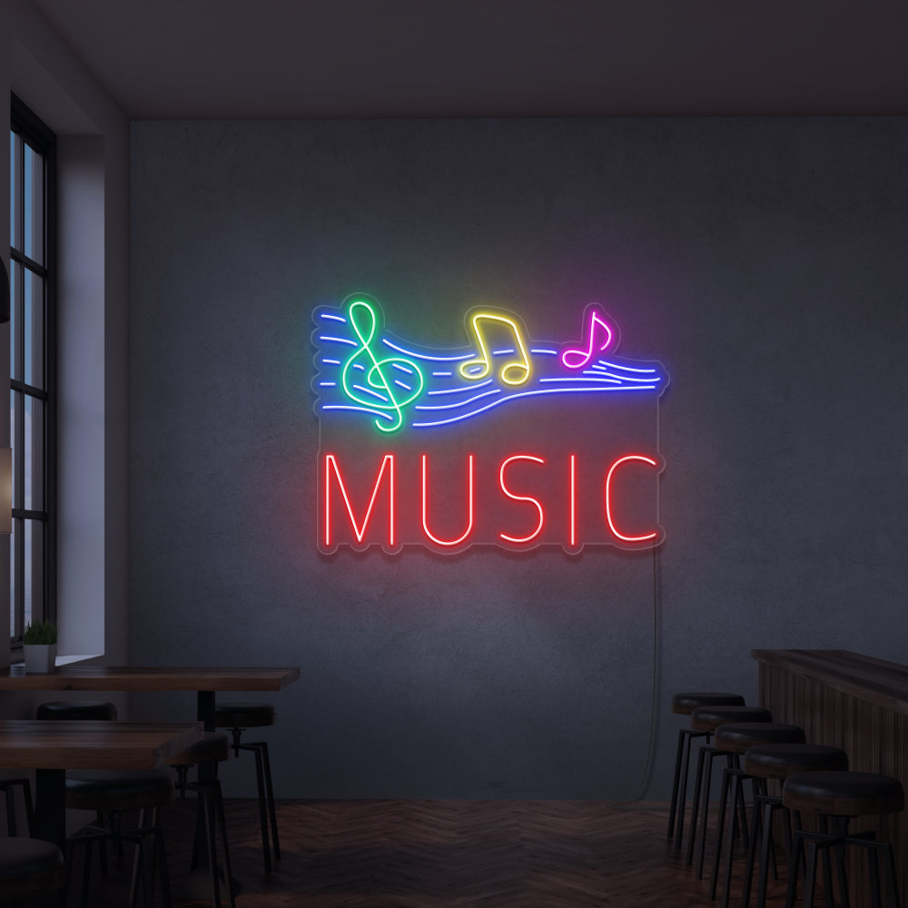 Neonskilt Musik