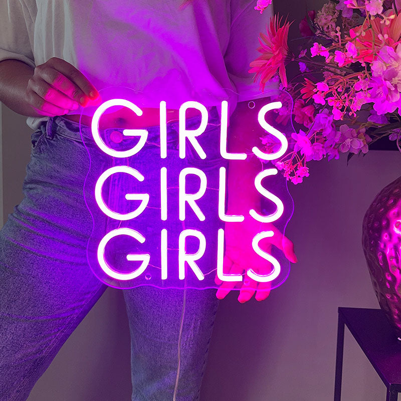 Neonskilt Girls Girls Girls