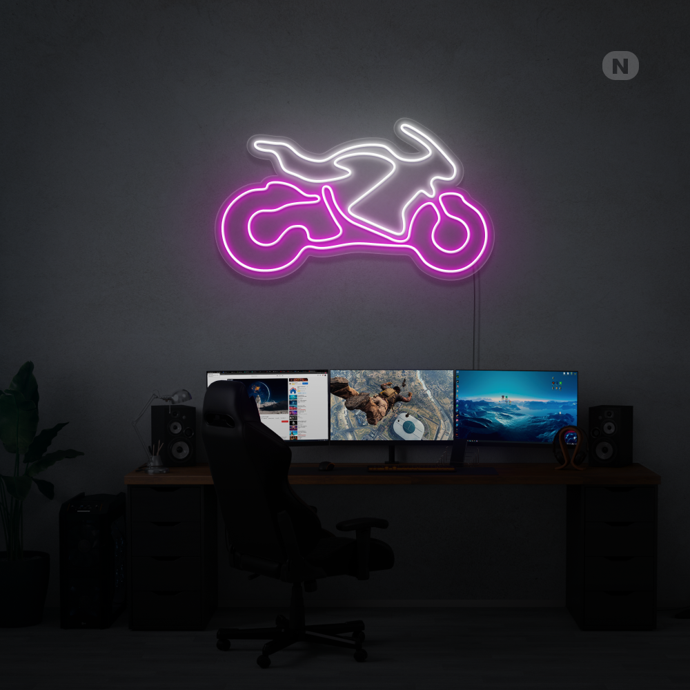 Neonskilt Sportscykel