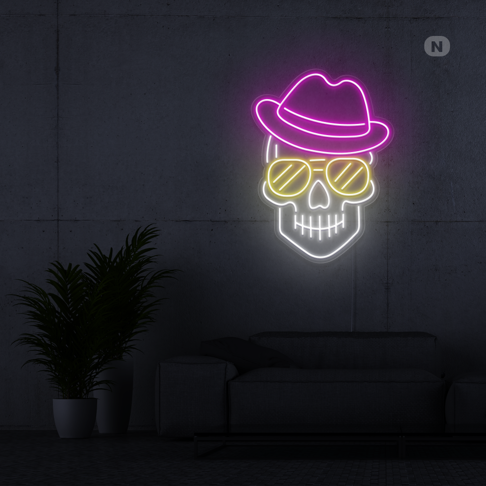 Neonskilt Kranium