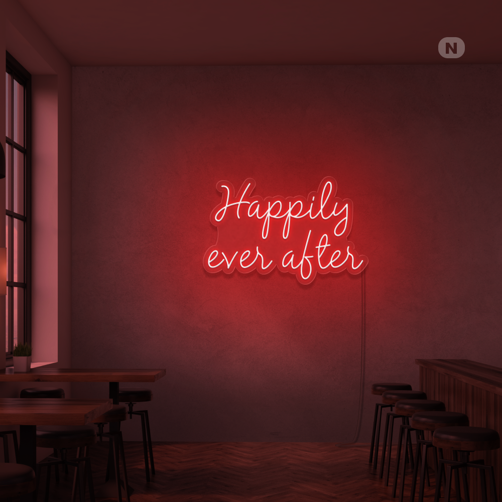 Neonskilt Happily ever after