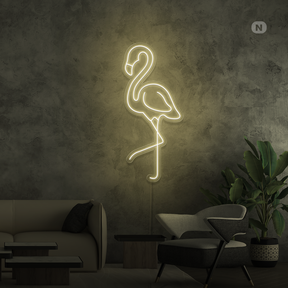Neonskilt Flamingo