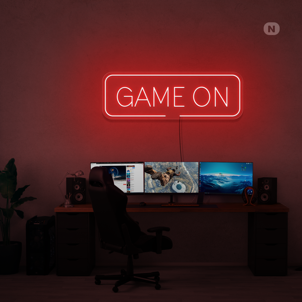 Neonskilt Game On