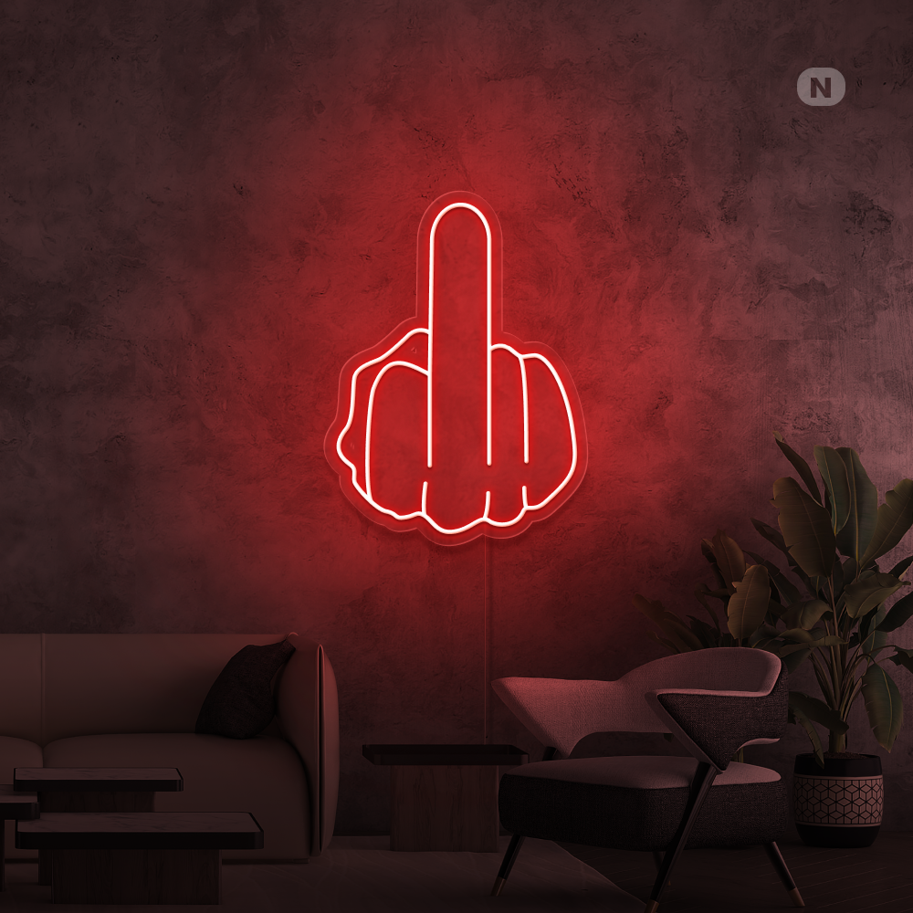 Neonskilt Langfinger