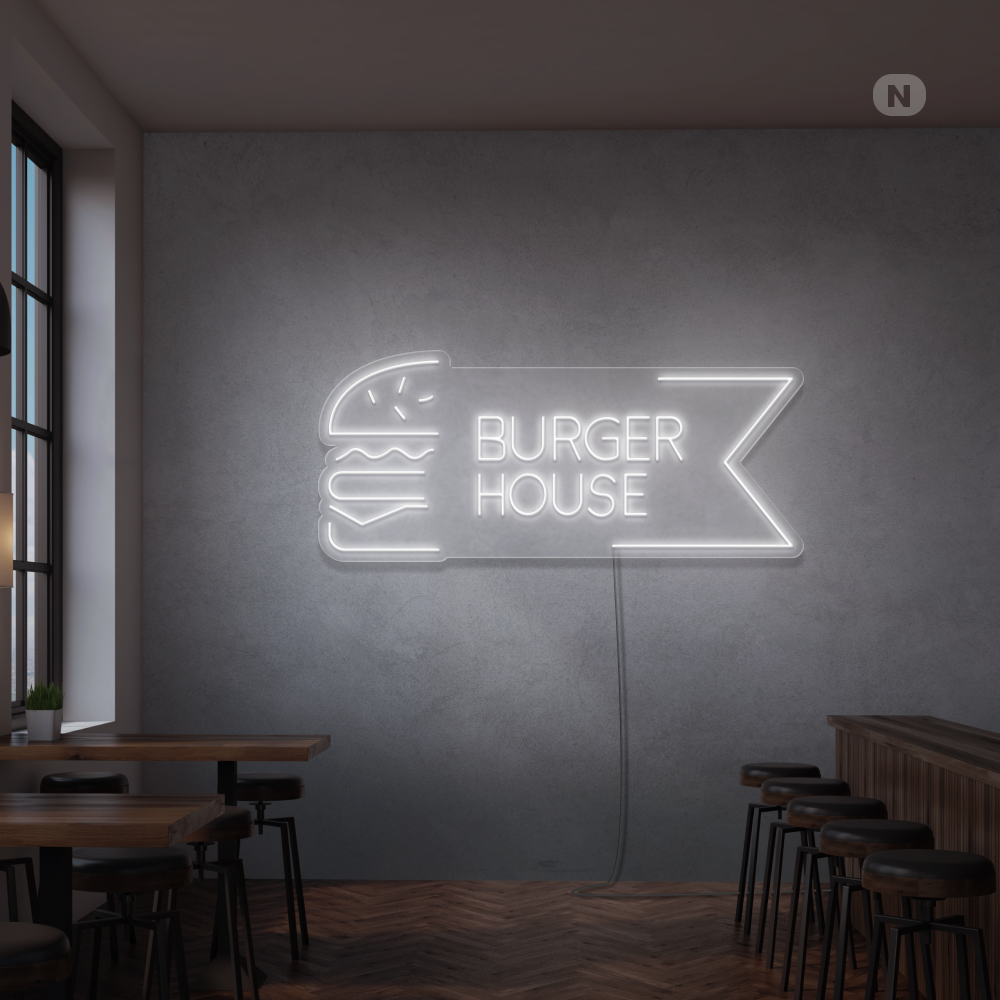 Neonskilt Burger House