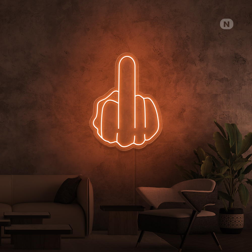 Neonskilt Langfinger