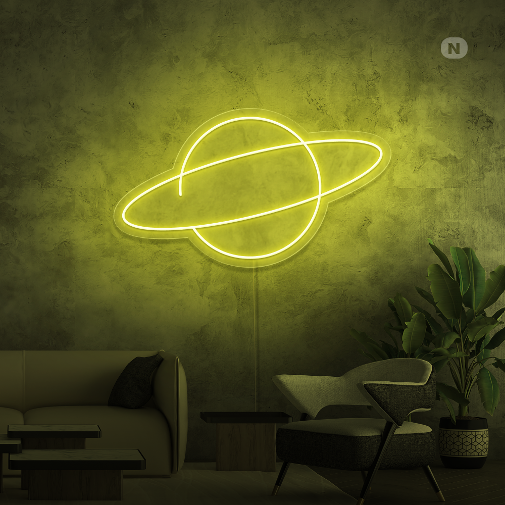 Neonskilt Planeten