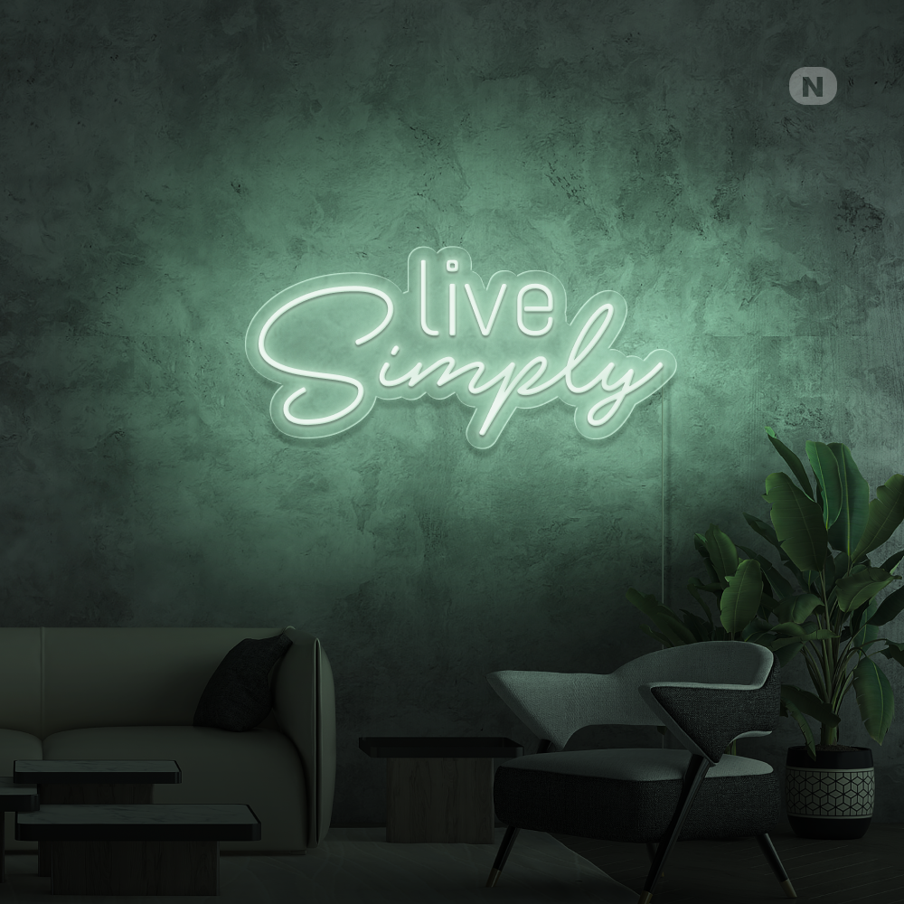 Neonskilt Live Simply