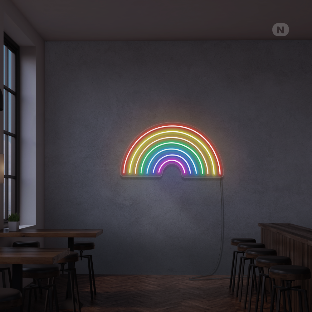 Neonskilt  Regnbue