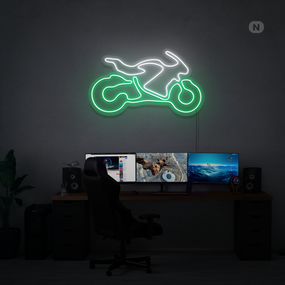 Neonskilt Sportscykel