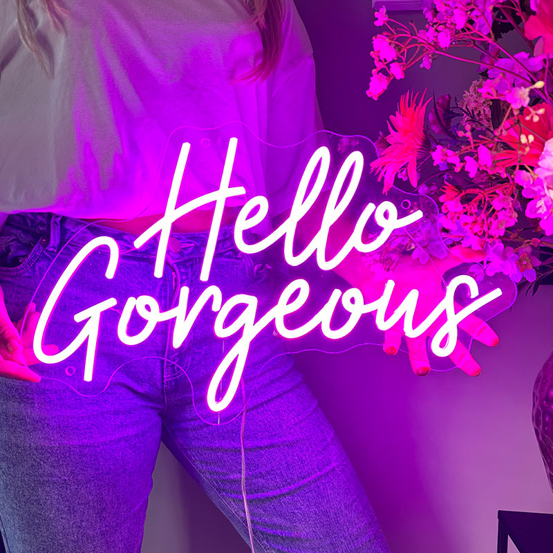Neonskilt Hello Gorgeous