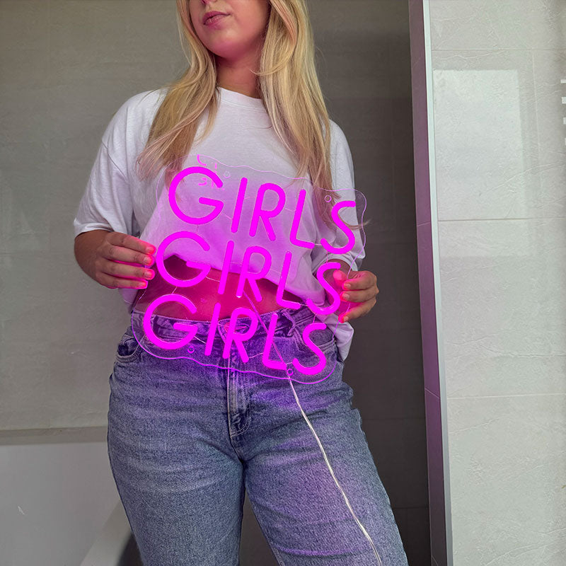 Neonskilt Girls Girls Girls