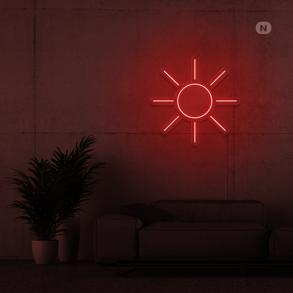 Neonskilt Solen