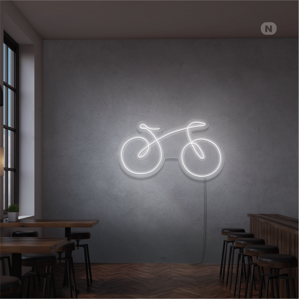 Neonskilt cykel