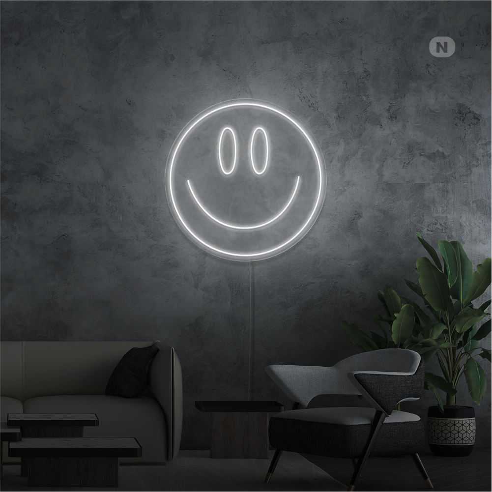 Neonskilt Smilende ansigt