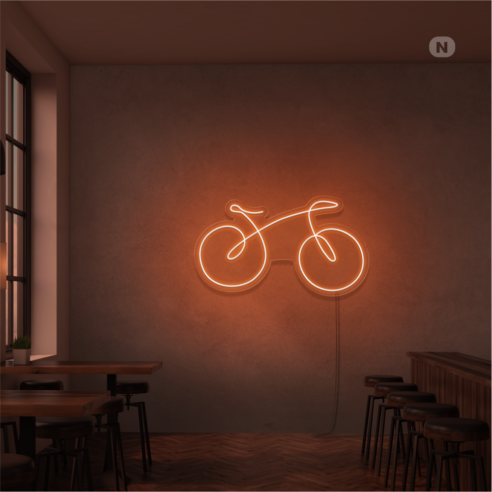 Neonskilt cykel