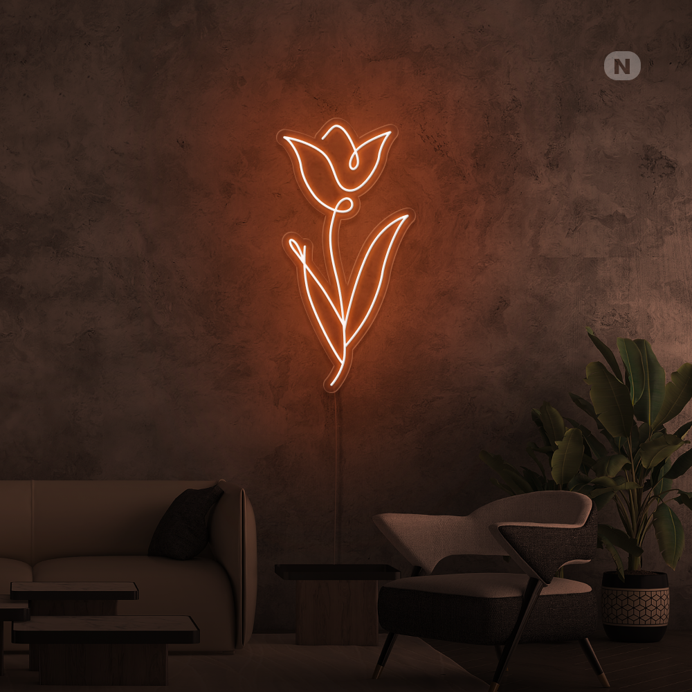Neonskilt Rose