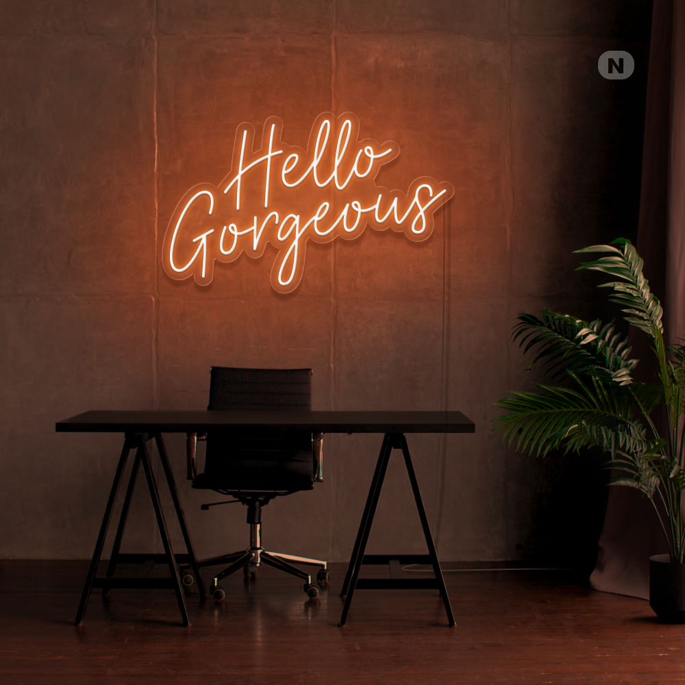 Neonskilt Hello Gorgeous