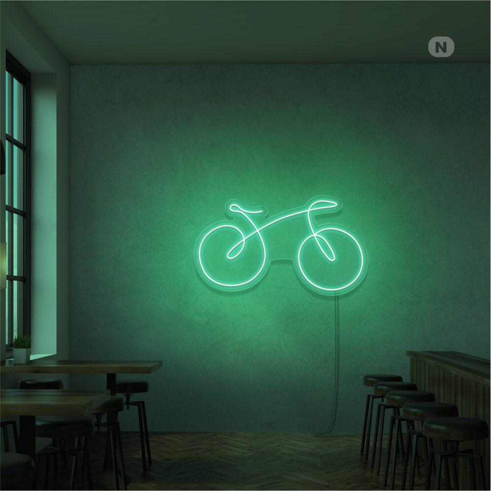 Neonskilt cykel