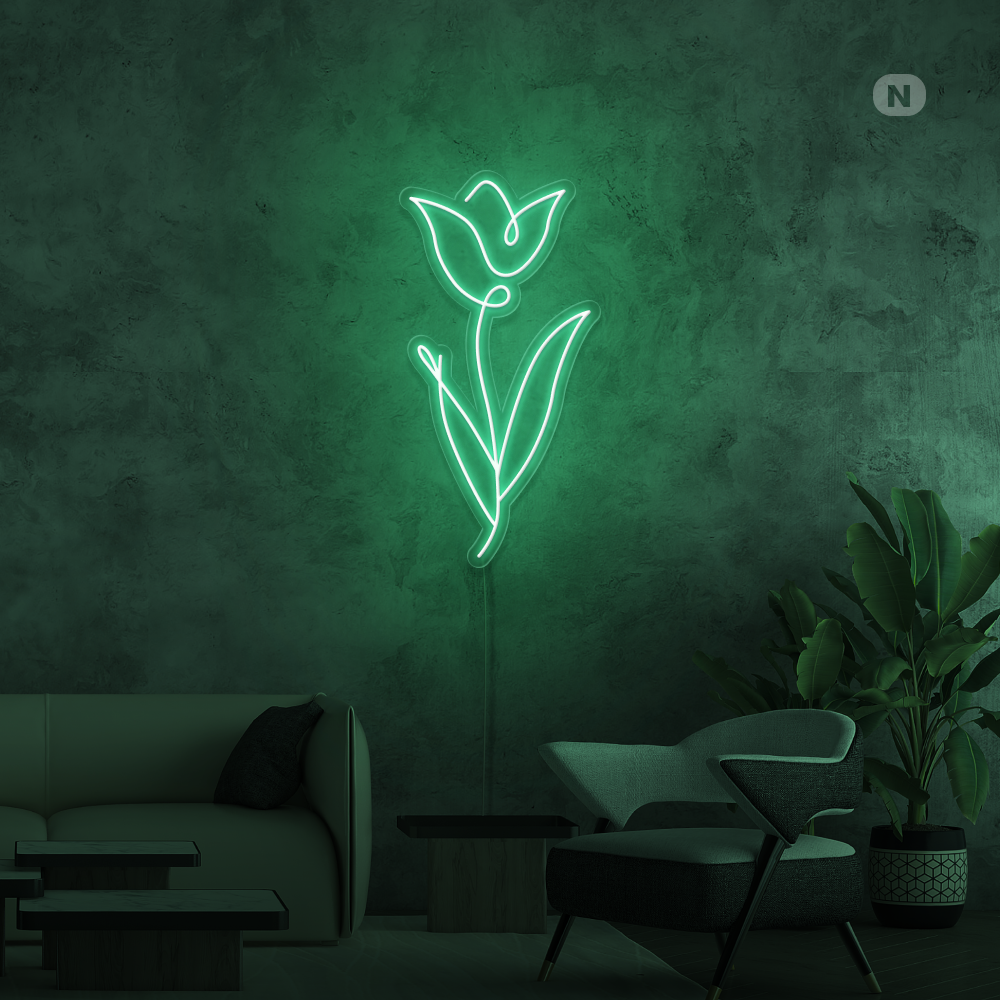 Neonskilt Rose