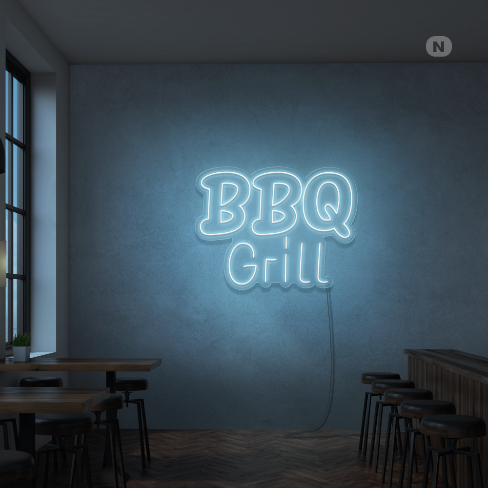 Neonskilt BBQ