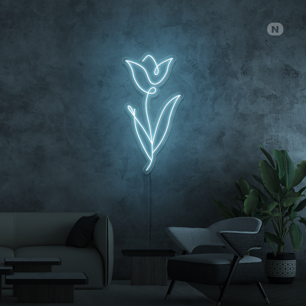 Neonskilt Rose
