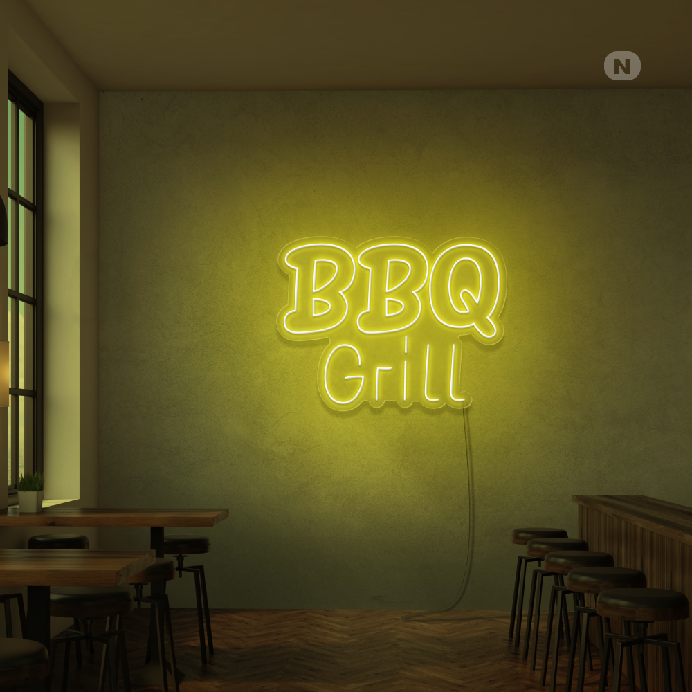 Neonskilt BBQ