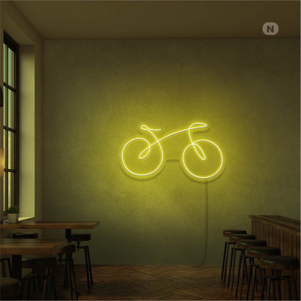 Neonskilt cykel