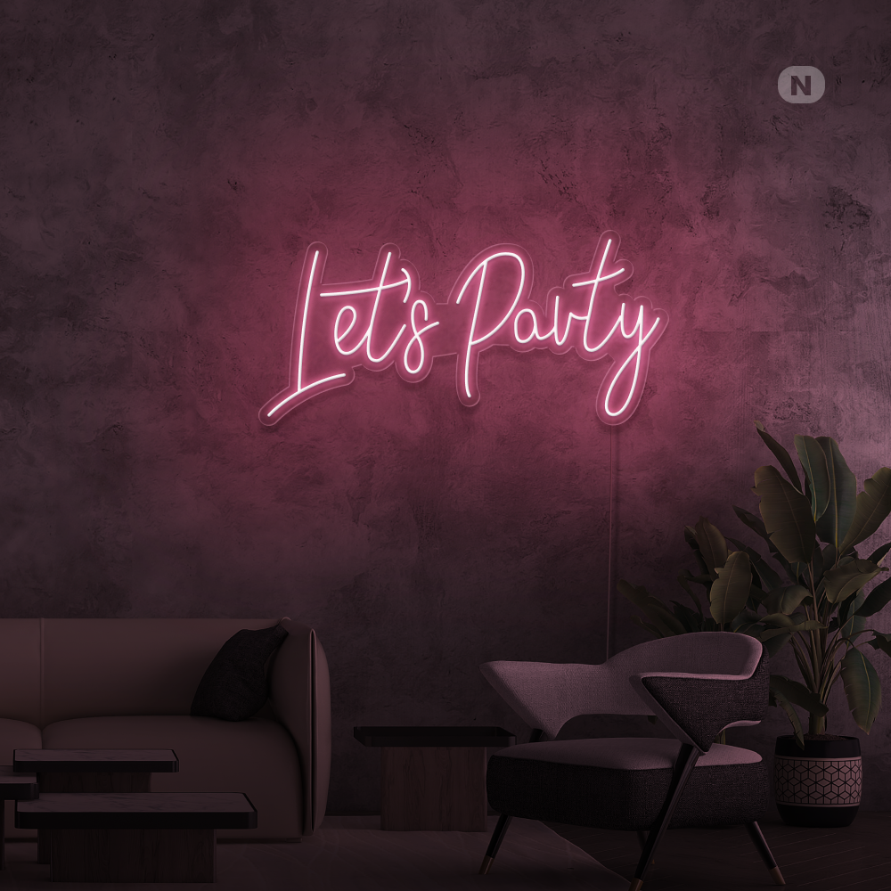 Neonskilt Lets Party