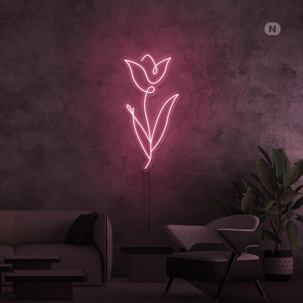 Neonskilt Rose