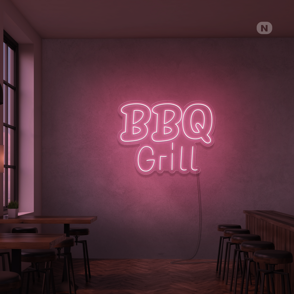 Neonskilt BBQ
