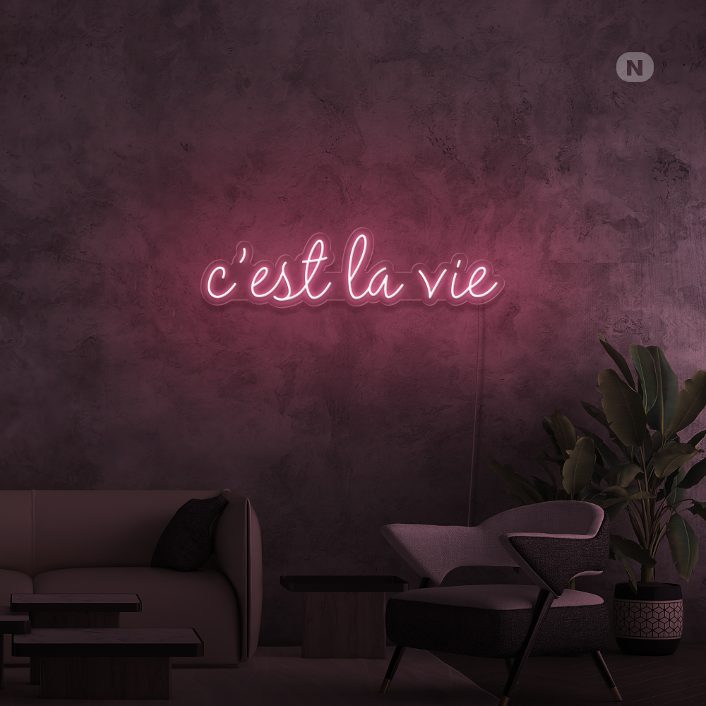 Neonskilt cestlavie
