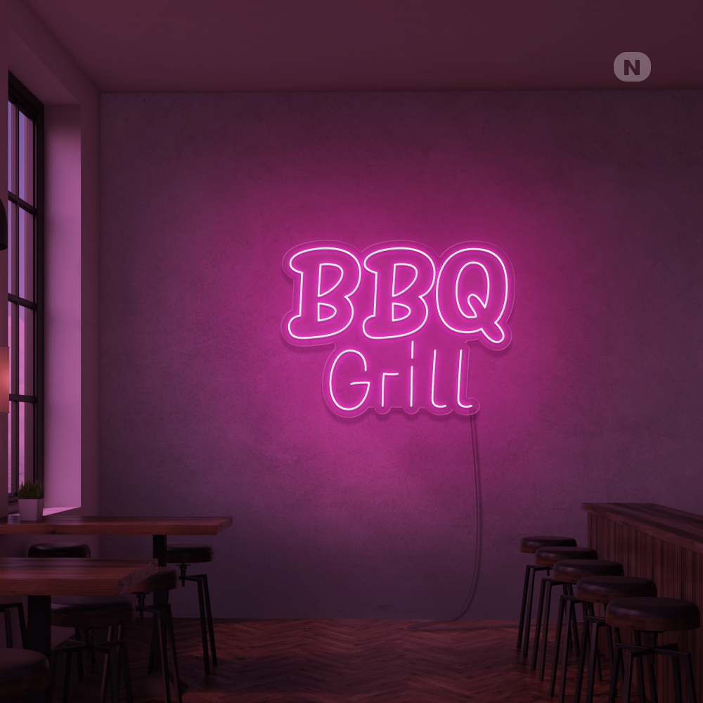 Neonskilt BBQ