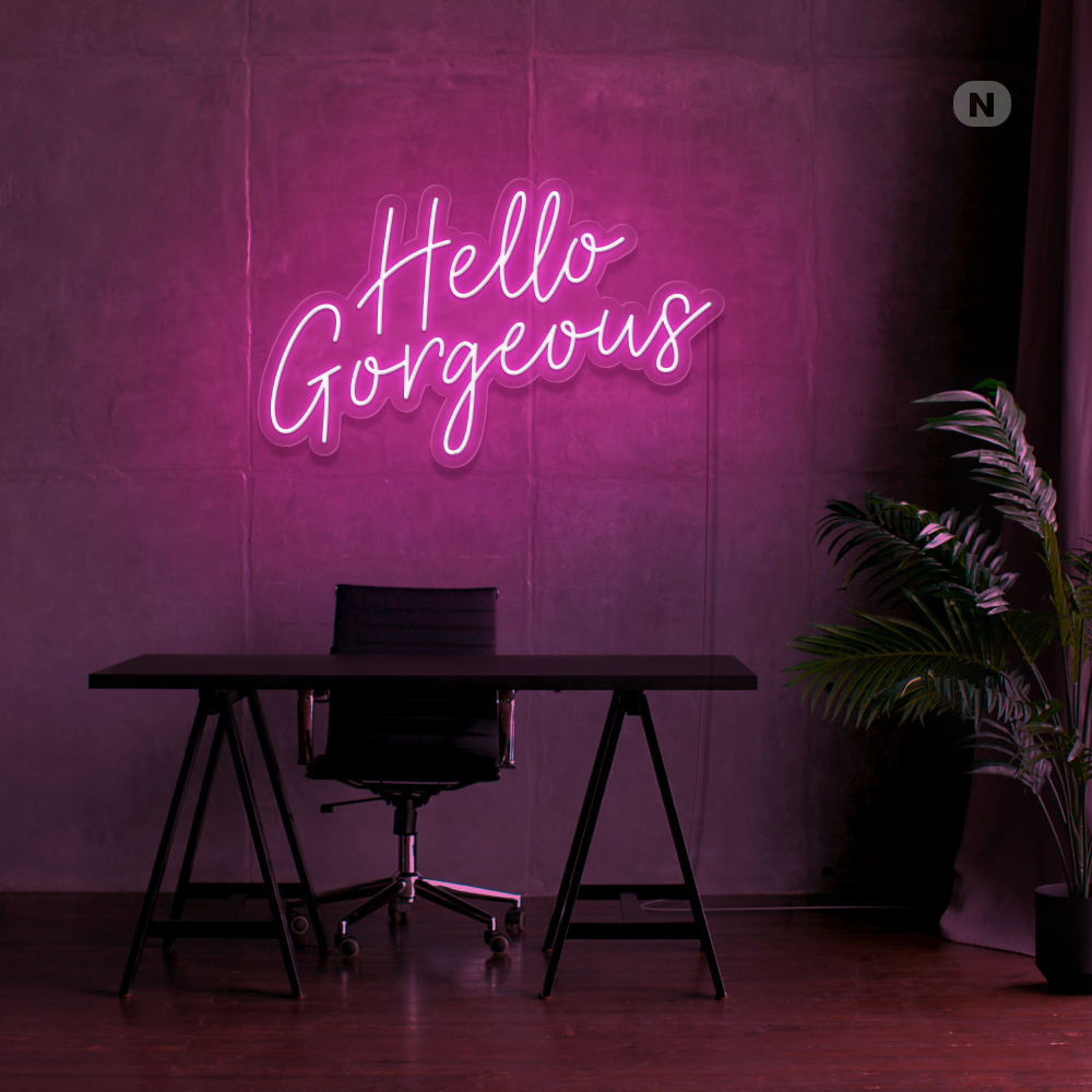 Neonskilt Hello Gorgeous