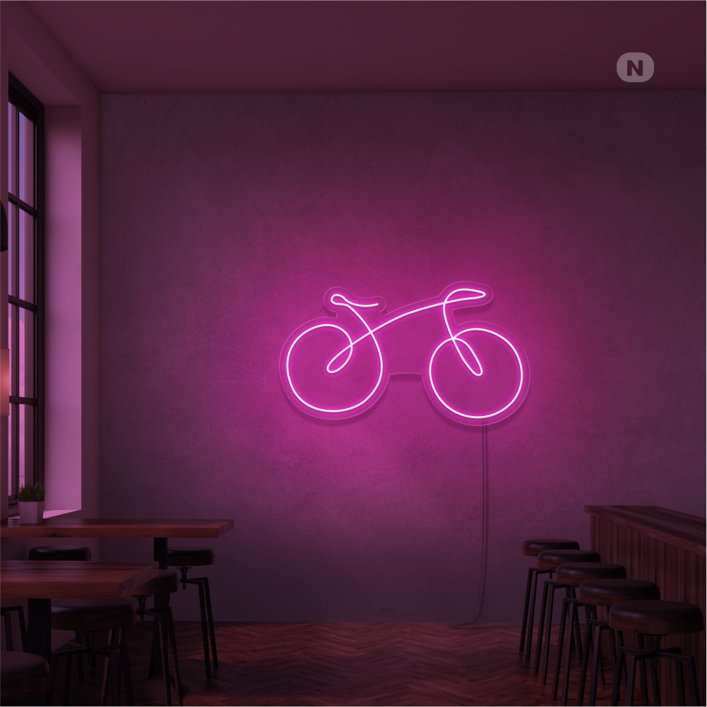 Neonskilt cykel