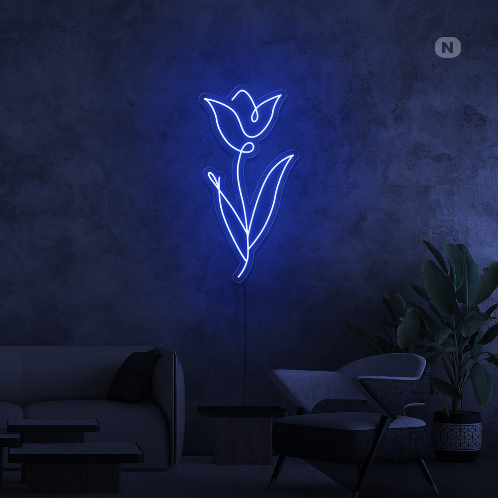 Neonskilt Rose