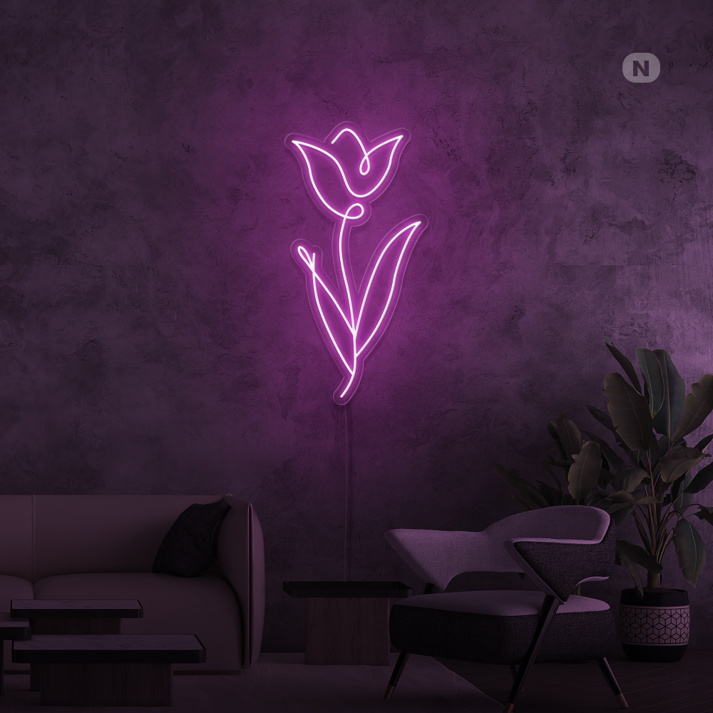 Neonskilt Rose