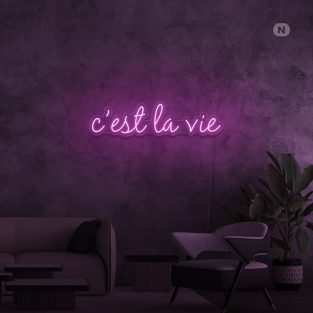 Neonskilt cestlavie