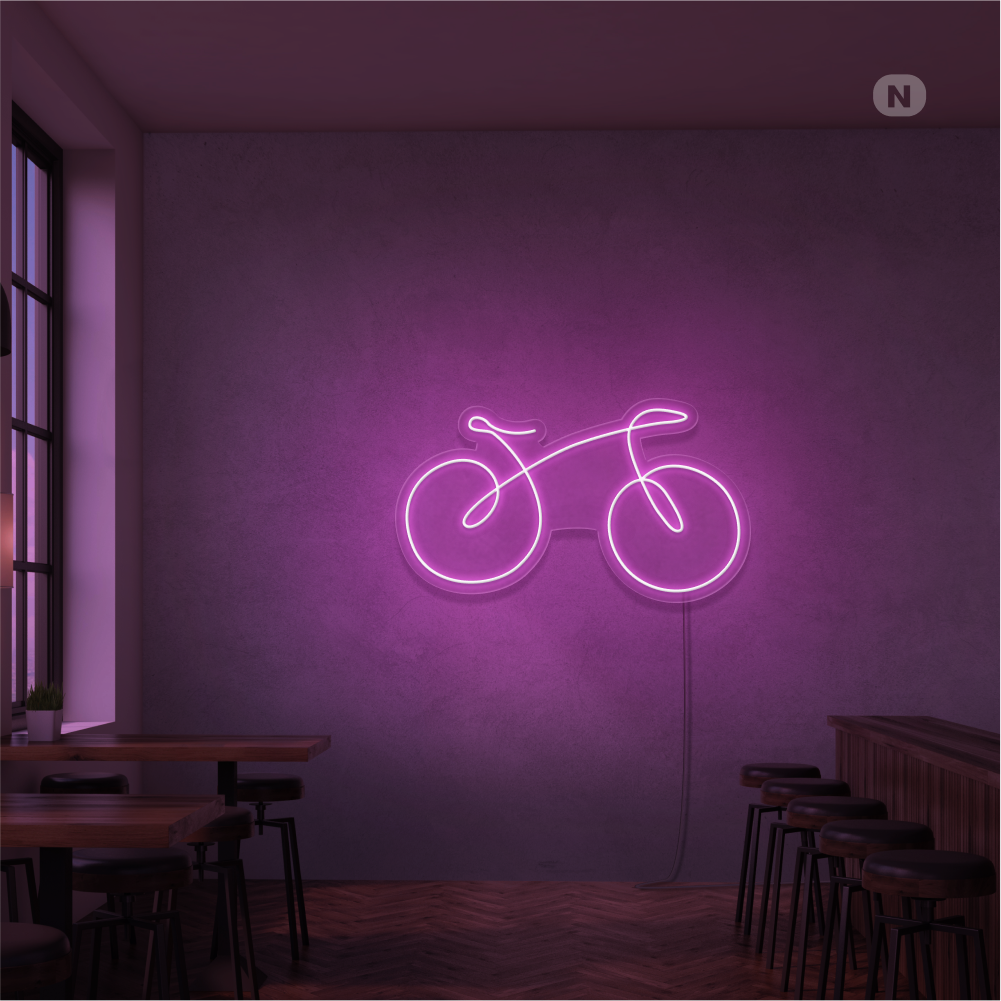 Neonskilt cykel