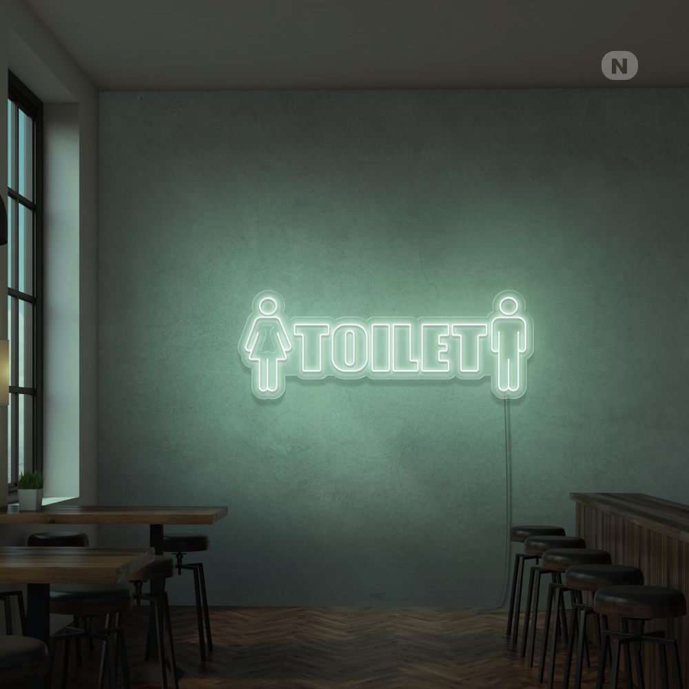 Neonskilt Toilet