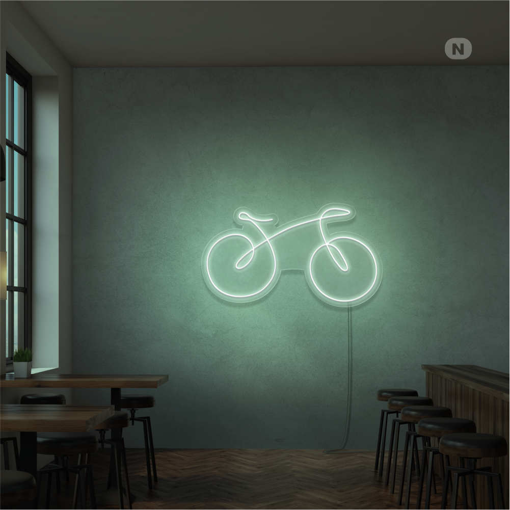 Neonskilt cykel