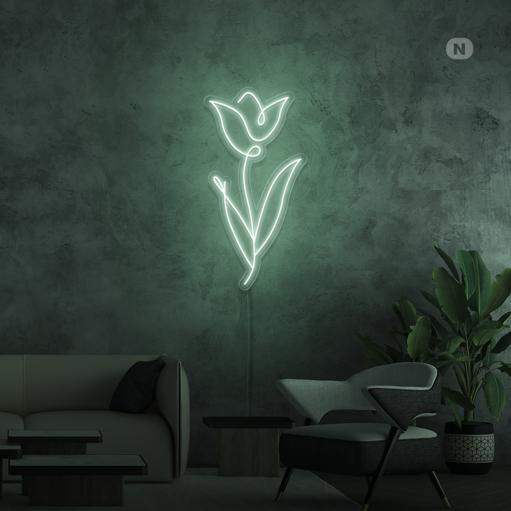 Neonskilt Rose