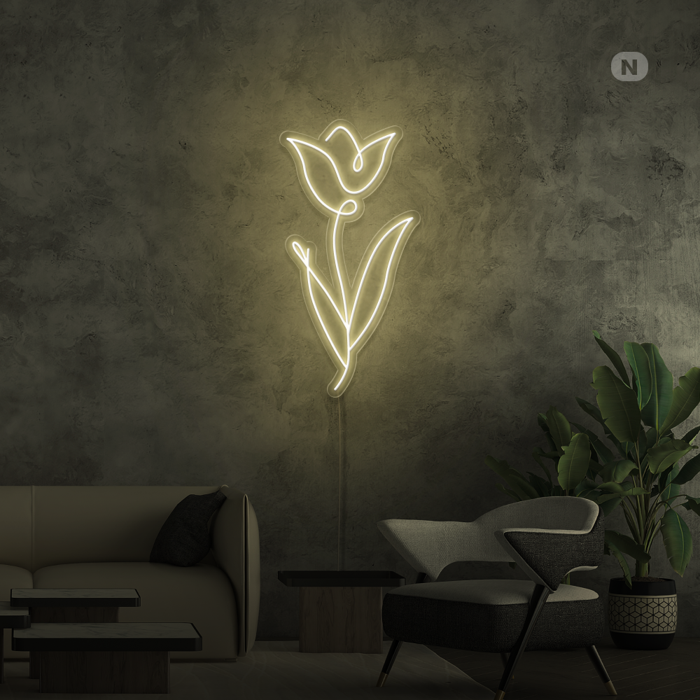 Neonskilt Rose
