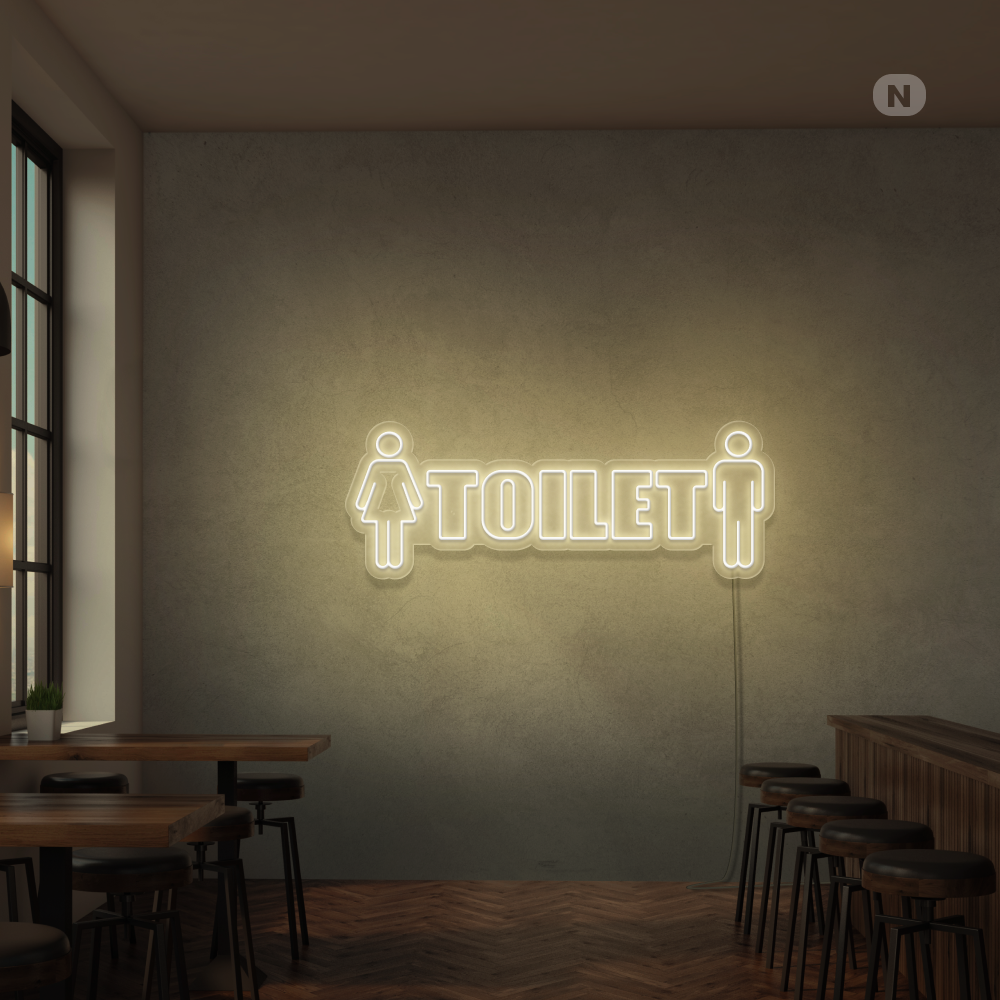 Neonskilt Toilet