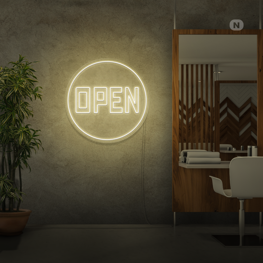 Neonskilt Open