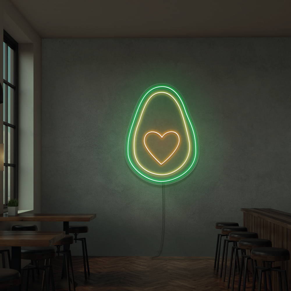 Neonskilt Avocado