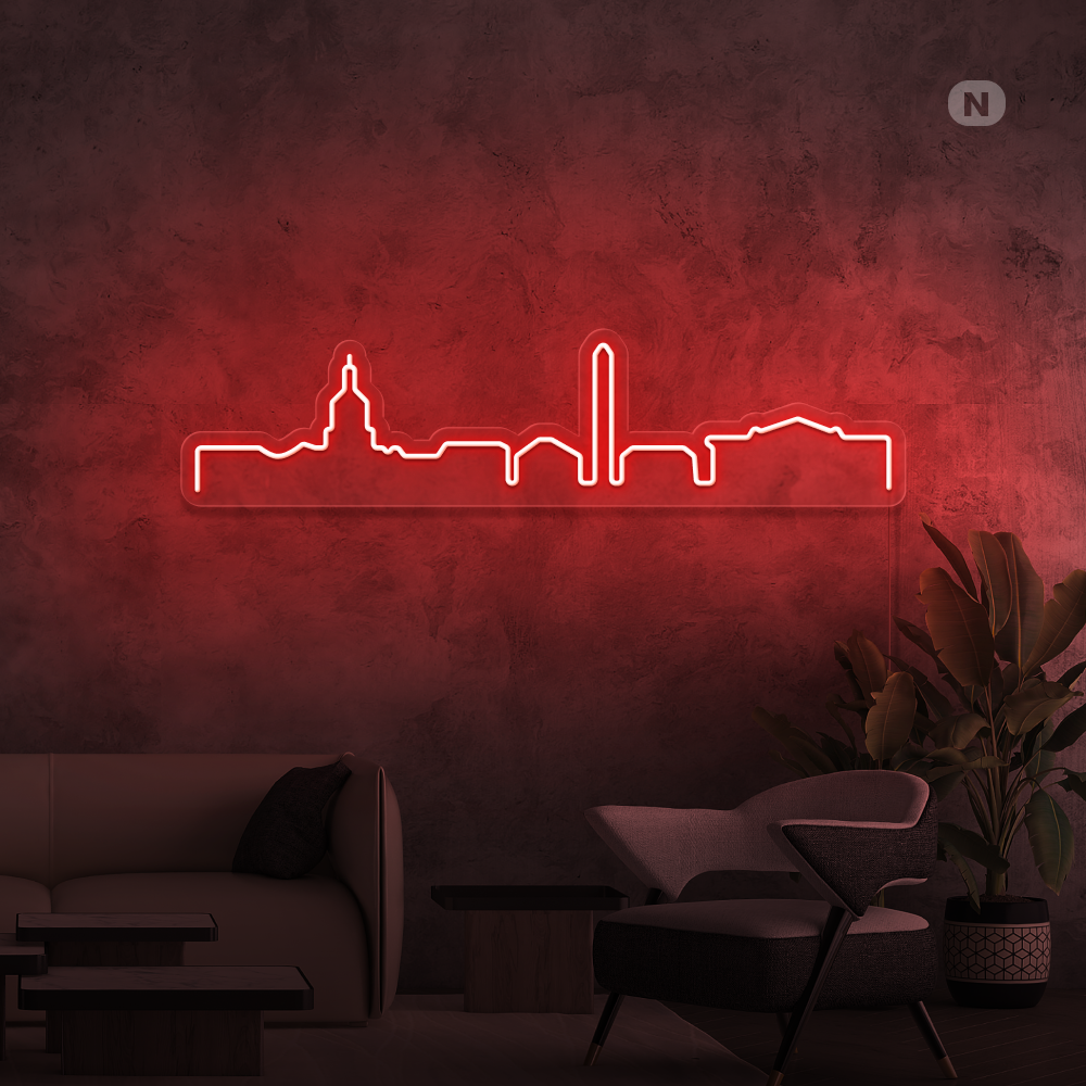 Neonskilt Skyline