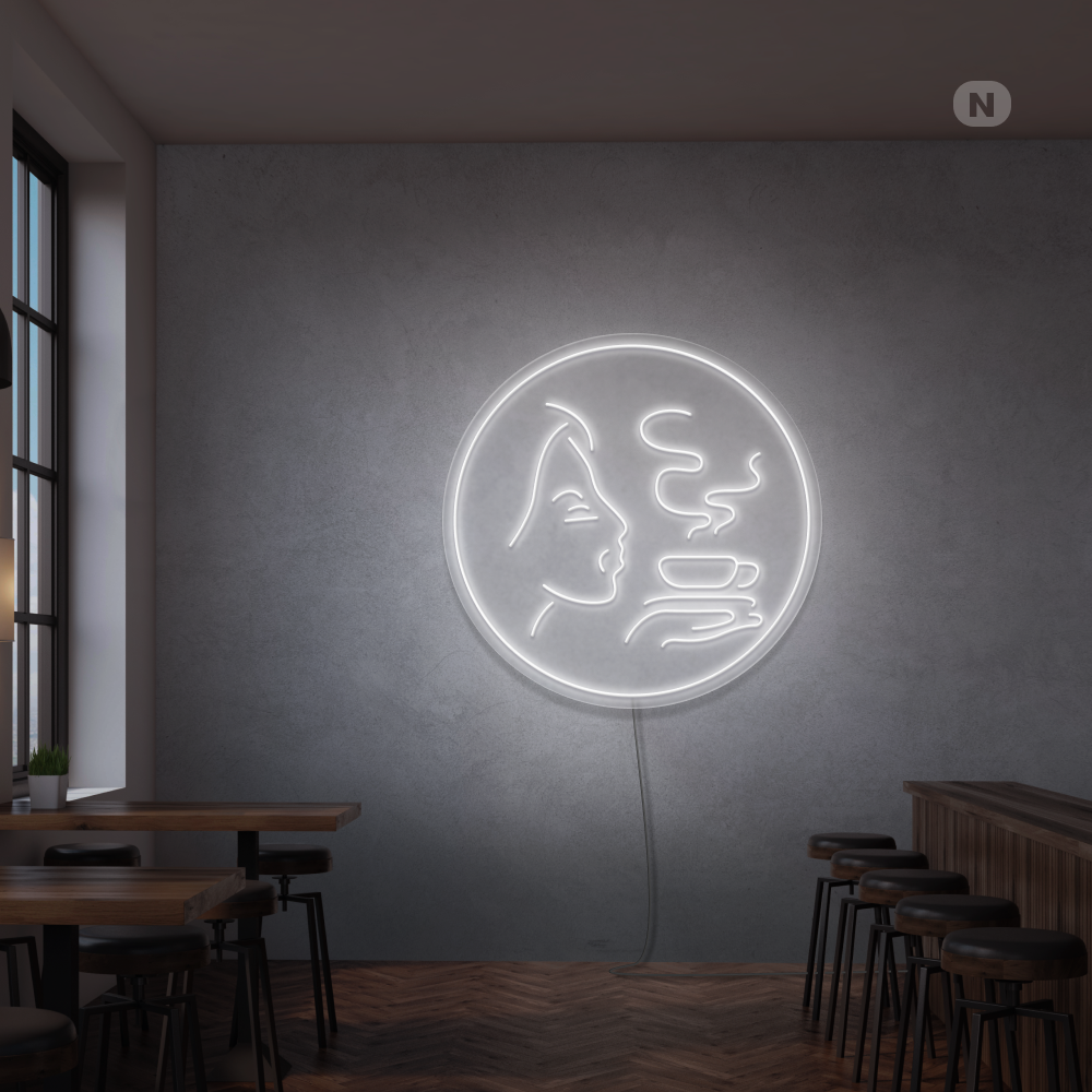 Neonskilt Kaffe Aroma