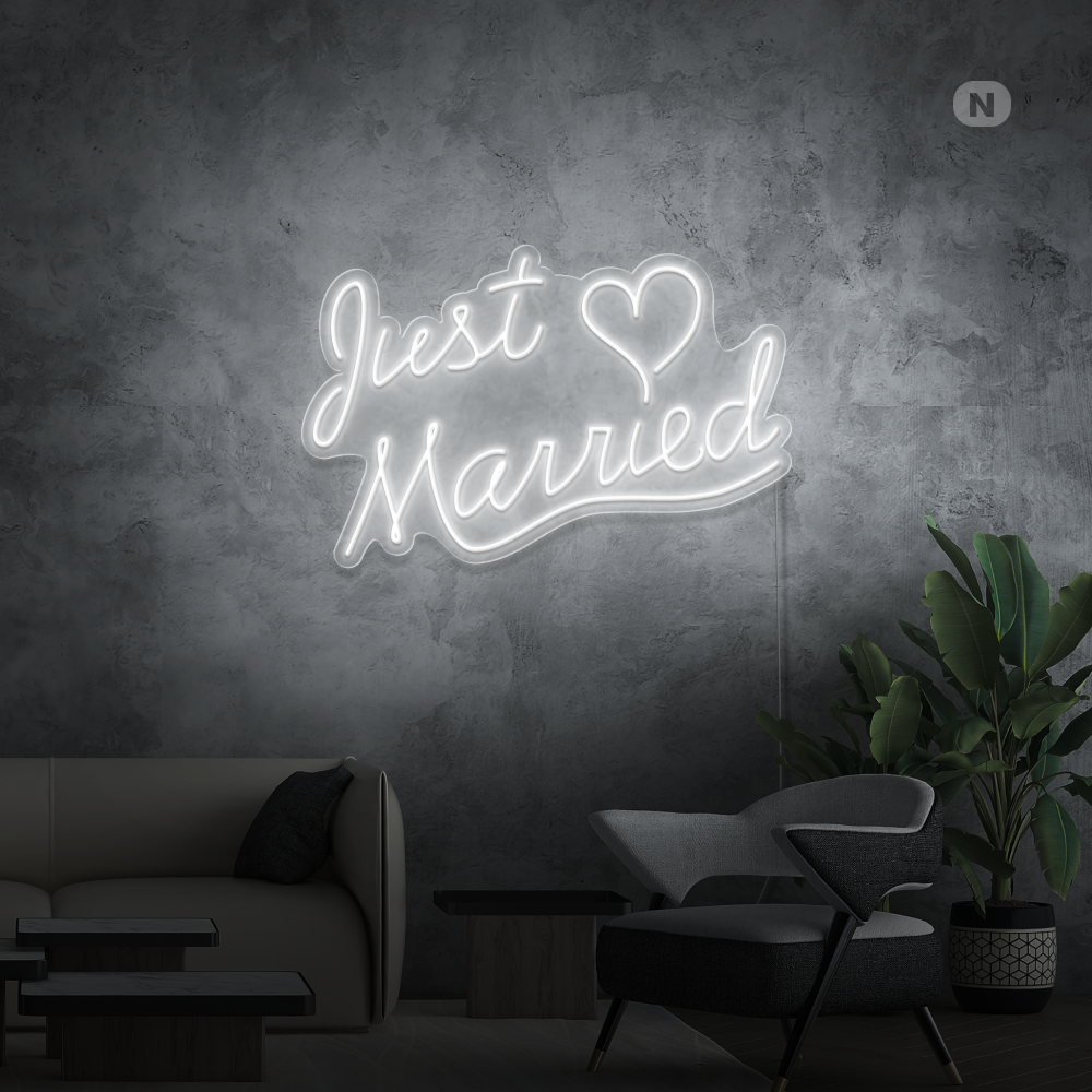 Neonskilt Just Married