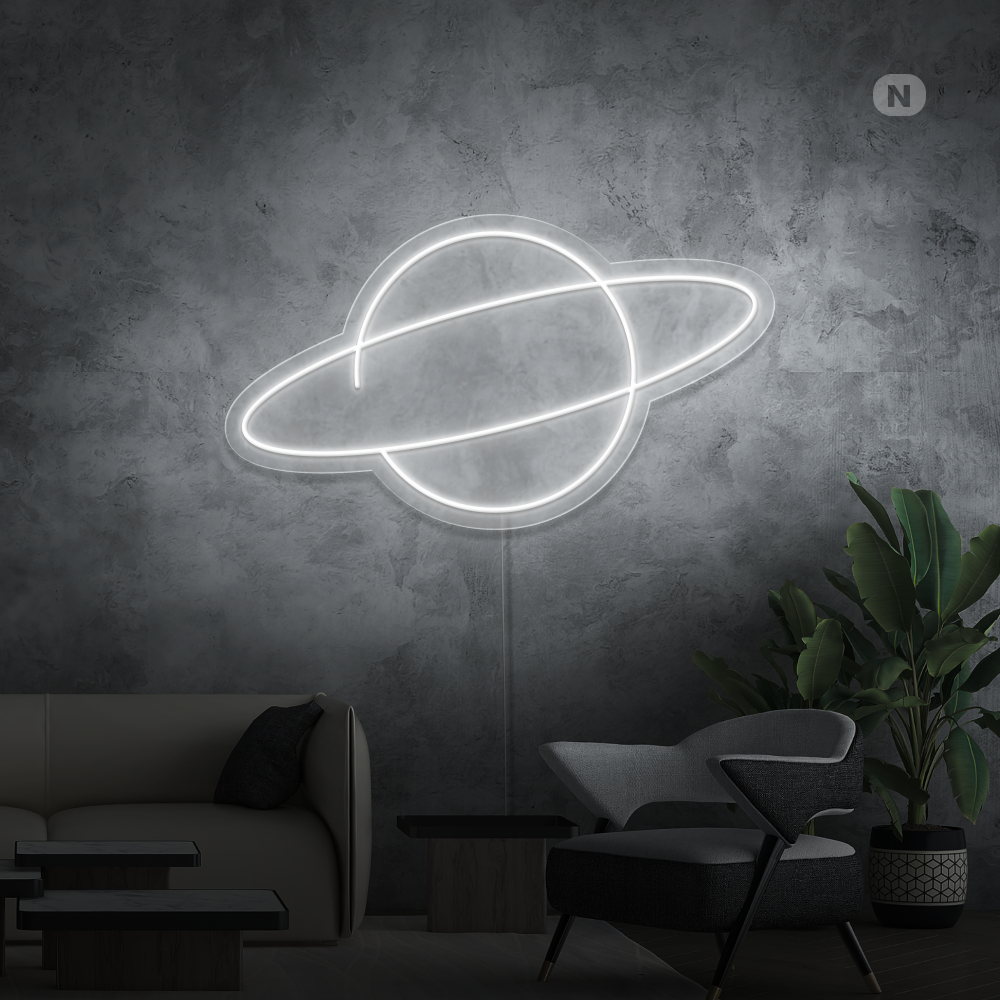 Neonskilt Planeten